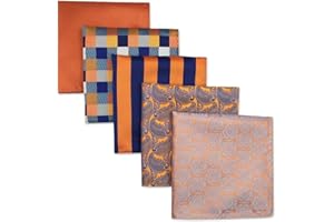 S&W SHLAX&WING S&W SHLAX & WING Pañuelos clásicos de bolsillo Para Hombre 5 piezas Juego de moda