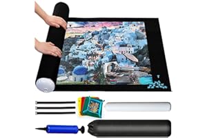 ZOYIDOUX Tappeto puzzle Feltro,Puzzle Roller,Tappetino Puzzle 3000 Pezzi, Tappetino Puzzle, Blocco Puzzle Custodia da Viaggio,Adulti Colla per Puzzle Sorter Accessori Puzzle Mat Roll Pad Port
