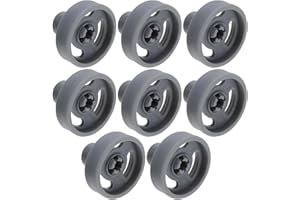 LT Easiyl 8 poleas inferiores para cesta de cubiertos para lavavajillas WD12X10231, rueda inferior para cesta de cubiertos para lavavajillas 1263942 AP3994981 PS1481883 rueda de cesta de lavavajillas