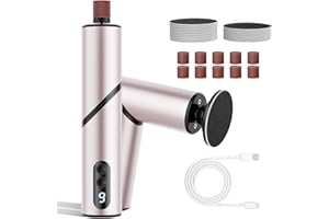 ofottofo Pedicure Elettrico Professionale Piedi Pieghevole, Rimuovi Calli Piedi Elettrico Ricaricabile, 9 Velocità Regolabile Lima Elettrica Calli Per Rimuovere Pelle Morta Calli(Pink)