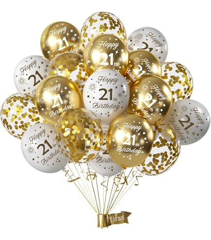 Folienballon 'Hello 21' – Geburtstagsballon Mit Zahl 21, Helium-geeignet, Made In EU