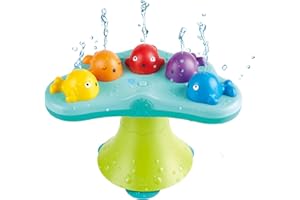 Hape Fontaine Musicale des Baleines - Jouet de Bain Bébé 18 Mois et Plus - sans BPA - Divertissement & Découverte Ludique
