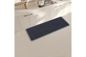 YedZen Runner Rug for Kitchen Floor, 60x150cm Black Non-slip Washable Kitchens Mat, Oil Resistant Stain-Resistant Kitchens Floor Mat for Kitchen, Hallway, Laundry, Standing Desk