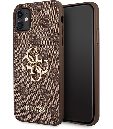 Cover Per IPhone 11 Guess - Custodia Protettiva Con Logo Metallico, Rosa - Foto 3