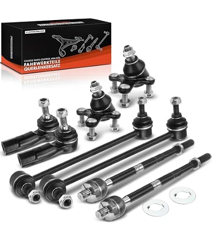2x Verstärkte Koppelstange Vorderachse – Links+rechts, 243 Mm, M12x1,25 – Für Viele Fahrzeuge Mit KBA-Codes