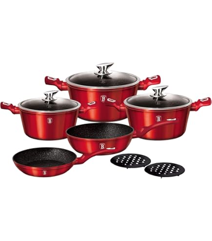 Berlinger Haus 7056 - Pannenset met afneembare handvaten - Aquamarina