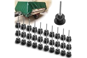 ‎FOX·BUNNY 30 Stück Planenhaken Planenknöpfe inkl. Blindnieten für Anhänger Plane (30 STK.) - für Aller Fahrzeuge Kofferraum Rückenlehne Anhängernetzen und Planen