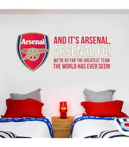 Sticker Mural Arsenal FC « Beautiful Game » - 90 Cm - Déco Fan Foot