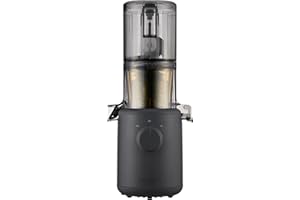 ‎HUROM Hurom Slow Juicer | Entsafter Gemüse und Obst | H310 | Leicht zu Reinigen & Leiser Motor Elektrischer Entsafter mit Siebfilter | 150 Watt | BPA Frei | Schlankes Design | 220ml, Anthrazit