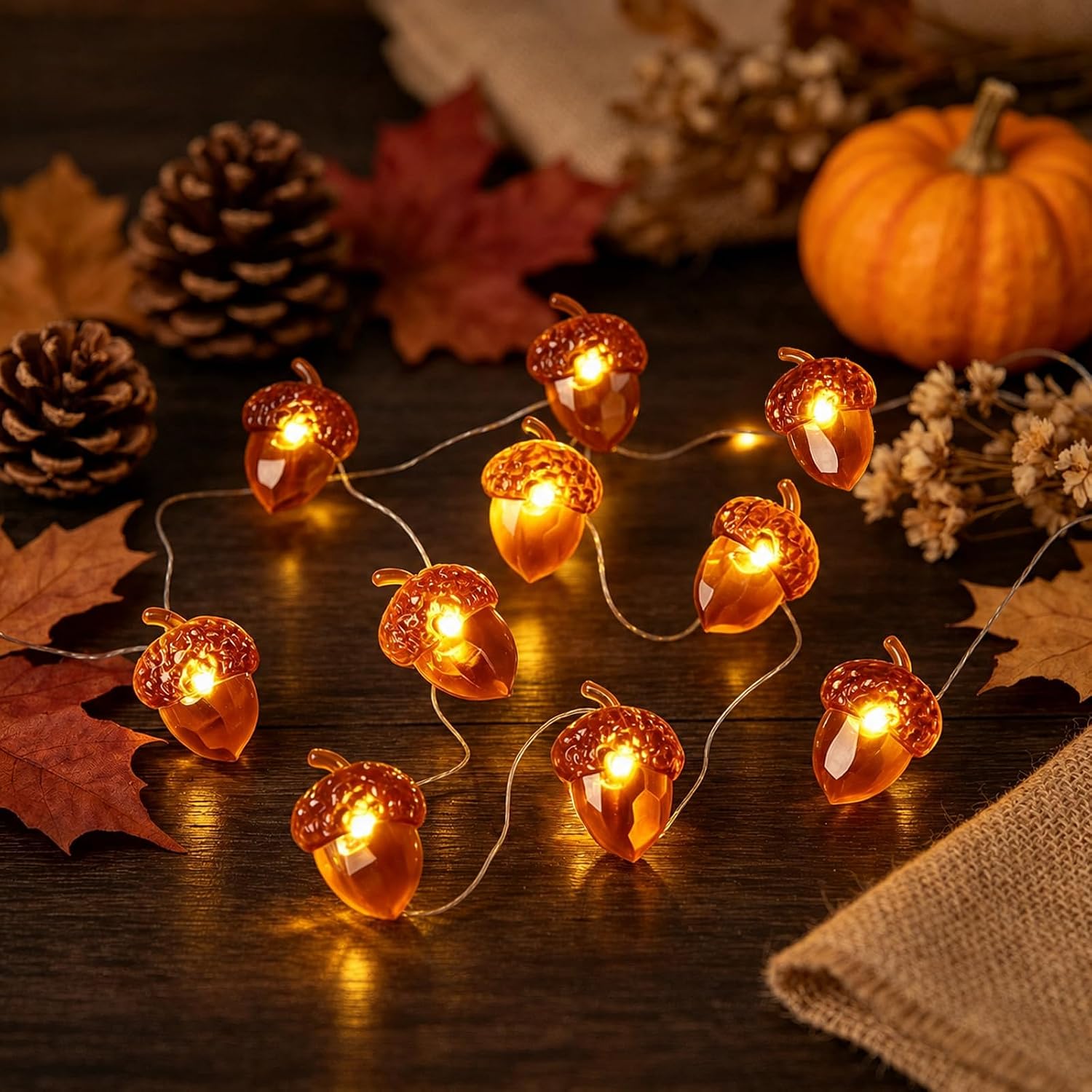 Preis-Leistungs-Analyse : ZingBox Herbst Lichterkette Eicheln 2M 20 LED