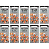 YesMed Rayovac Extra 13 Number Hearing Aid Battery (10 Packs x 6 Pieces = 60 Batteries)
