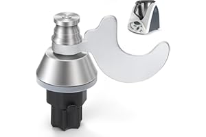 Inwee Couteau Mélangeur pour Thermomix, Couteau Lame de Rechange pour Thermomix Robot de Cuisine Vorwerk TM31 en Acier Inoxydable, Pas de Résidu de Pâte, Nettoyage Rapide du Couteaux de Lame TM31