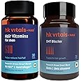 HealthKart hk vitals Hair Multivitamin with DHT Blockers, Omega & Biotin, Supports Keratin Synthesis, 30 Multivitamin Capsules with DHT Blocker with Biotin, Helps Reduce Hair Fall, 30 No