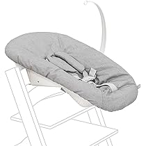 Stokke Tripp Trapp Seggiolone 2 Con Baby Set 2, Cuscino 2 E Vassoio Bianco - Colore Grigio Tempesta/Nordico, Per Bambini 6-36 Mesi - 6