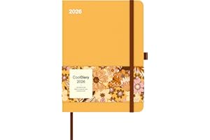 ‎N NEUMANNVERLAGE N Neumann - Ray Flower Kalender 2026 – Buchkalender 16×22 cm mit Wochenübersicht, elastischem Verschlussband, Stifthalter & Tasche, eleganter Taschenkalender für Beruf, Schule & Alltag: Cool Diary