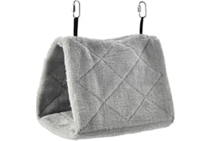 Parrot Essentials Small Bird House Snuggle Hut Hideaway for Parrots, Budgies - Birds Nest, Toy Hut Hammock Tent, Bird Beds for Cage, Parrot Bed, Budgie Bed, Budgie Nest, Budgie Hammock, Bird Nest