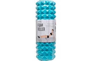 ELITEX TRAINING Rullo in schiuma da allenamento Elitex, rullo per massaggio in schiuma - CrossTraining, palestra Migliora la mobilità, i muscoli e la circolazione sanguigna. (Blu)