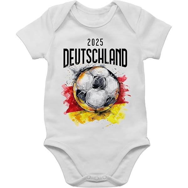 Baby Body Langarm Österreich EM 2024 - Fußball Fan Body Für Mädchen & Jungen