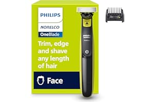 Philips Norelco OneBlade 360 Face Hybrid Trimmer and Shaver, Frustration Free Packaging, QP2724/90