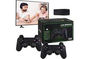 LNCBOC Retro Game Stick 4k, Wireless Retro Game Console High Definition HDMI Output, Plug and Play Video Game Built in 10000+ Games with Dual 2.4G Wireless Controllers(64G)
