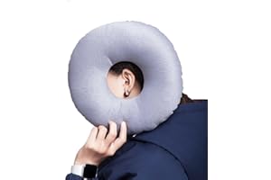XNSHUN Piercing Kissen Mit Loch Für Ohr Gegen Ohrenschmerzen, Donut Kissen Ohrkissen Piercing Pillow, Nackenkissen Für Seitenschläfer, Sleepingring Für Seitenschläfer Zur Schmerzlinderung Im Ohr (01)