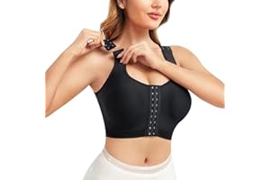 Bafully Mujer Sujetador Deportivo Cierre Frontal para Corrector Delantero Post Operatorio con Soporte de Espalda