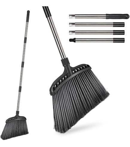 Balai En Paille De Riz Tressé à Main - Manche Amovible 67 Cm, Doux Pour Sols Intérieurs Et Extérieurs, Nettoyage Naturel - 7