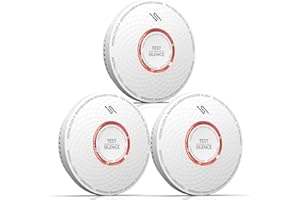 Andyssey kombinierter Rauch- und CO Melder, 10 Jahre Batterie, 2 in 1 Rauchmelder und Kohlenmonoxid Melder mit Prüftaste, nach EN14604 & EN50291 Standard Zertifiziert