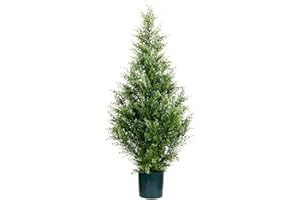 Leflos Albero di cedro artificiale, finto Cipresso di 90 cm, albero di cipresso artificiale per soggiorno, ufficio, festival e feste