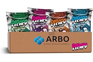 ‎ARBO-LIVING AMO's Pipapo Sonnenblumenkerne Mix-Paket 4x100g – High Protein Snack – Geschmacksrichtungen: Salzig, Natur (Original), Taco, Popcorn – Geröstet & Knackig
