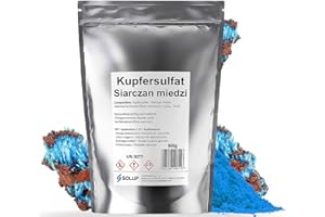 SOLUP Copper Sulphate Pentahydrate 900 g I CuSO4 x 5H2O Copper Vitriol I Copper Sulphate for Pool I Horse I Copper Sulphate for Garden for Pool, Laboratory, Workshop, Crystal Growth I for Trees Powder