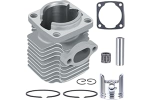 Tunejoy Zylinder Große Bohrung 44mm Zylinder atv Zylinder-Kolben-Set fur Pocket Bike Dirt Bike ATV Scooter Quad 49cc