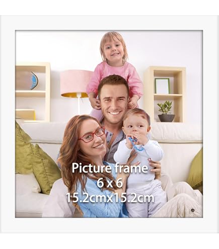 Lot De 6 Cadres Photo 15x20cm Noirs Autocollants - Installation Sans Clous Pour Collages Muraux