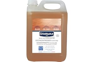 STARWAX Savon Noir à l'huile de Lin pour Les Sols Intérieurs - 5L - Nettoie et Fait Briller - sans Rinçage - Riche en Huile de Lin