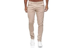 Tazzio Pantaloni Chino da Uomo, Slim Fit, Pantaloni Chino in Tessuto, Elasticizzati, 19530