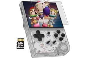AIRUIDAS RG35XX Retro Handheld Game Console 3.5 Inch IPS Screen 640 x 480 Linux System with a 64G Card Pre-Installed 5000+ Games Supports HDMI and TV Output