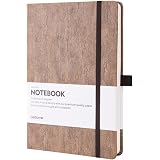 Dotted Journal/Notebook - Eco-Friendly Natural Cork Hardcover Dot Grid Notebook with Pen Loop - Premium Thick Paper - A5 (5x8