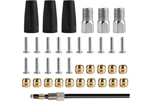 ERSHIPING 21 Pièces Tuyau Olive, BH90 Frein à Disque Olive Inserts, BH90 Insert de Connecteur Olives pour Durite de Frein à Disque Hydraulique, pour Shimano BH90 Pièce de Rechange de Vélo