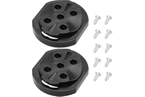 SG Store 2 Set Di Parti Di Riparazione Del Supporto Del Computer Per Bici Base Fissa Supporto Del Cronometro Base Di Fissaggio Del Quadrante Del Sedile Maschio Fisso Compatibile Con GARMIN Nero