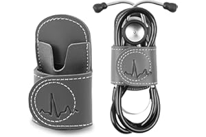 Czzmy Stethoscope Holder Hip Clip.Night Shift Nurse Essentials Organizer,Stethoscope Belt Clip for Scrubs, Nursing Tools Holster Case(1-Grey)