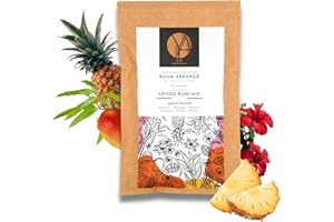OYA DRINK CREATIONS OYA - Préparation pour Rhum Arrangé de Dégustation SUNNY ISLAND - Ananas Mangue Hibiscus (pour 70cl de rhum)