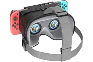 OIVO Switch VR Headset Compatible with Nintendo Switch & OLED, Upgraded with Adjustable HD Lenses, Virtual Reality Glasses for Original Nintendo Switch & Switch OLED Model, Switch VR Kit, Switch 3D Goggles