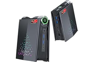 ACEMAGICIAN Gaming Mini PC, 32 GB DDR4 512 GB SSD AMD Ryzen 7 5700U (hasta 4,3 GHz),Radeon RX Vega 8 Graphics [WiFi6/ BT5.2/ 4K UHD/RGB] Mini Ordenador