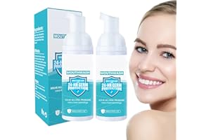 Hixideli Teethaid Mouthwash, Calculus Removal, Teeth Whitening Mousse Foam Refreshing Breath Deep Cleaning Toothpaste, Eliminating Bad Breath, Preventing and Healing Caries(2PCS), 0.2 ml