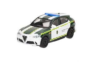 BBURAGO Burago Coche Juguete Guardia Civil tráfico Alfa Romeo Giulia, Fabricado de Metal Die-Cast, Escala 1:43, Diseño Realista, Detalles auténticos, Juguetes niños 3 años y mas (78062)