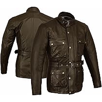 Veste Protection CE Veste Moto Café Racer Bikers Gear UK Cuir
