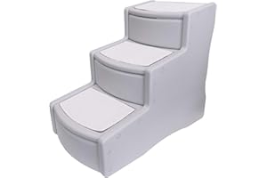 PET GEAR INC Pet Gear Easy Step III - Scala per animali domestici a 3 gradini per cani e gatti/cani staccabili e lavabili, per animali domestici fino a 75 kg, non sono necessari attrezzi