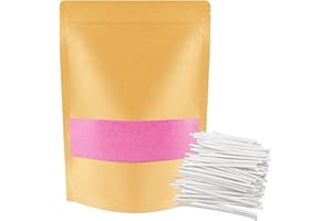 ALLAVA Sable de bougie avec mèche - 1 kg avec 50 mèches de 5 cm - 50 mèches de bougie - Sans base - Granulés de cire pour fabrication maison de bougie en cire - 1 kg - Rose