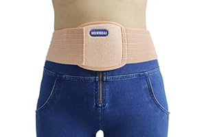HEERTEEAJ Umbilical Hernia Belt | Abdominal Hernia Belt for Men & Women | Belly Button Umbilical Hernia Binder w/ 1 Hernia Compression Pads | Ventral, Epigastric & Post Surgery Support Belts