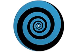 Next Ferry - Slipmat - Spirale blau - Plattenspieler Matte aus Filz - Slipmats für Dj's - Plattentellerauflage für alle Plattenspieler Turntables - gedruckt in Deutschland